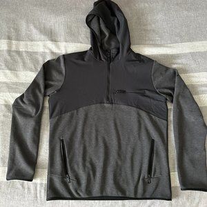 Hill City Grid Fleece Hoodie Pullover Jacket Medium